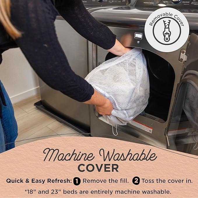 Best Friends by Sheri Original Calming Donut Dog and Cat Bed, Shag Faux Fur, Cotton Candy Pink, (30in x 30in) - Anxiety Relief for Pets Up to 45 lbs