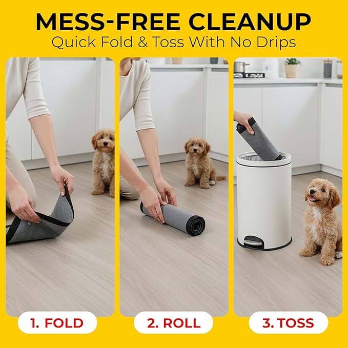 Glad for Pets Extra Large Charcoal Dog Training Pads - Absorbent Disposable Pee Pads for Dogs, Cats & Puppies - Jumbo-Size Potty Pads that Neutralize Urine Instantly - 30 Count Pet Supplies