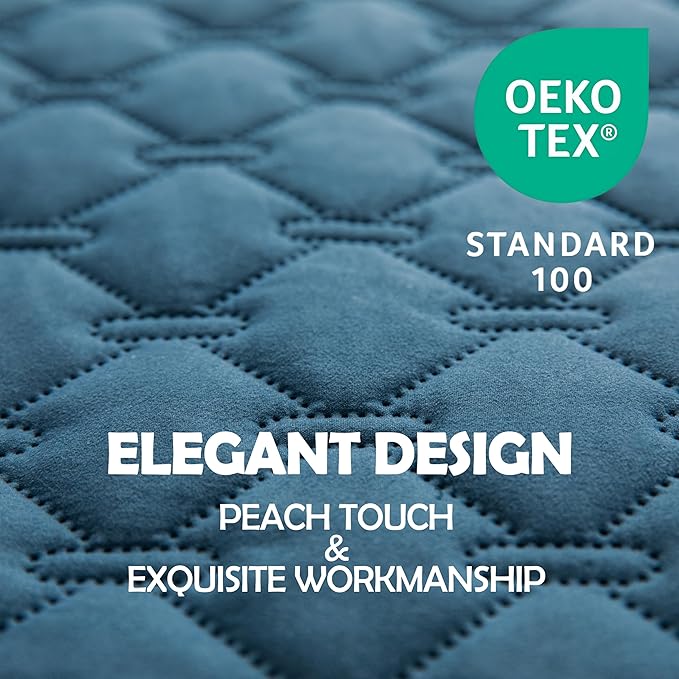 gogobunny 3X Stronger Waterproof Pet Blanket, Scratch Proof Furniture Protector for Dogs Cats, Reversible Cover 82x120 Inch, Dark Blue