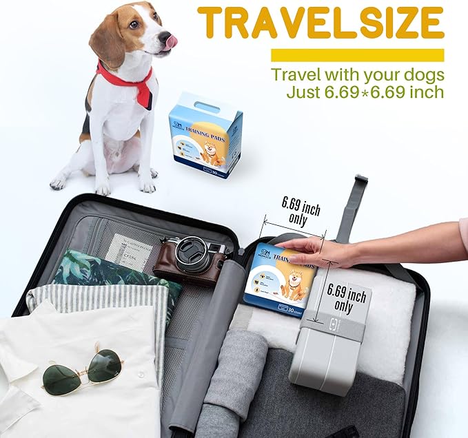 MoMoCo Potty Pads 22"x22", 30 Count – Puppy Training Pads, Leak-Proof & Super Absorbent, Disposable Pads for Dogs, Cats & Rabbits