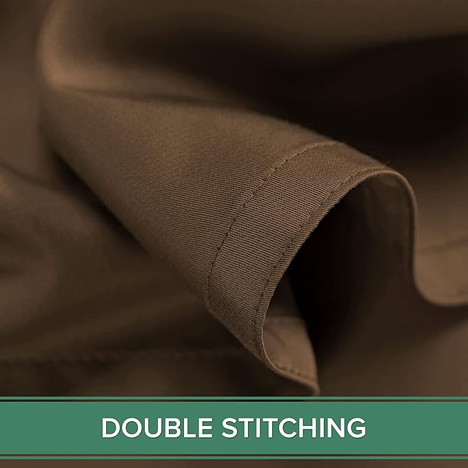 Pure Bamboo California King Sheets, Genuine 100% Organic Viscose Derived from Bamboo Bed Sheet Set, Soft & Cooling, Double Stitching, 2 Year Quality Promise (California King, Coconut Husk)