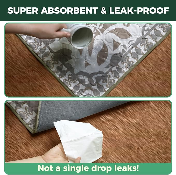 FXW Washable Pee Pads for Dogs, Puppy Pads with Super Absorbent, Specifically Designed for FXW Rollick/Homeplus 24 inch 6 Panels Dog Pen, 39" x 63" Rectangle, Boho, 1 Pack