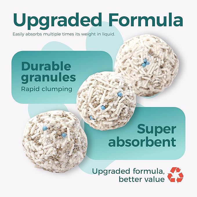 Tofu Cat Litter,Natural Odor Control Dust-Free Clumping Litter(5.5lb×3bags)