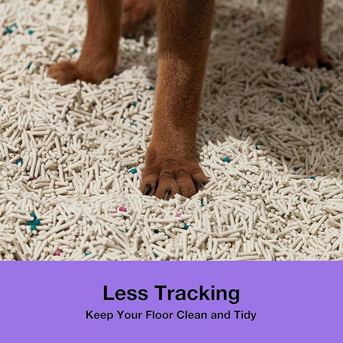 VETRESKA Tofu Cat Litter,Natural Kitty Litter Strong Clumping Flushable Cat Litter Pellets Ultra Absorbent,Odor Control,Dust-Free,Low Tracking Eco-Friendly Tofu Litter,Original(5.5lb×4bags)