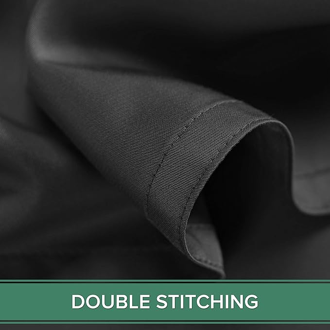 Pure Bamboo Split King Sheets, Genuine 100% Organic Viscose Derived from Bamboo Bed Sheet Set, Soft & Cooling, Double Stitching, 2 Fitted Sheets (Split King, Black)