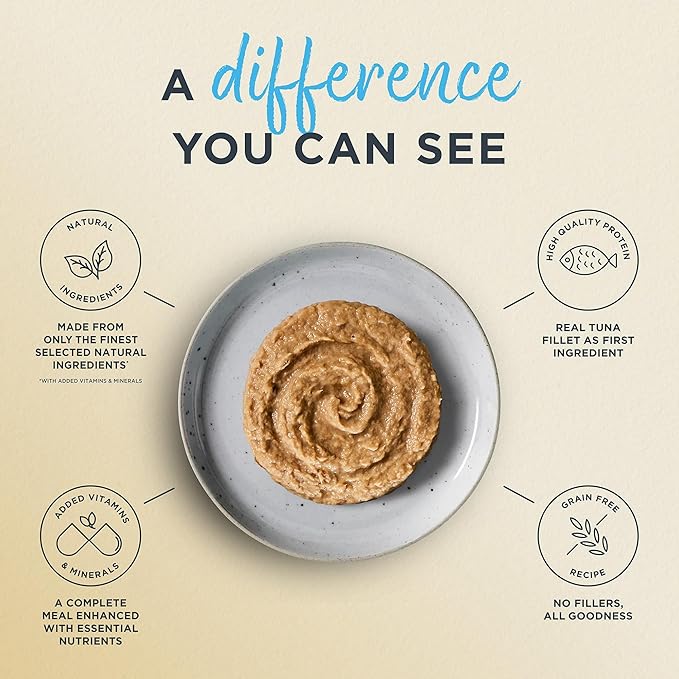 Reveal Entrées Natural Wet Cat Food Paté, Grain-Free with Added Vitamins & Minerals, Carrageenan-Free and High Protein, Fish Variety Selection Paté (12 x 2.47 oz Cans)