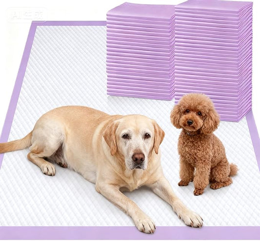 Gimars XXL 30“x36” Thicken 6 Layers Ultra Absorbency Dog Pee Pad Extra Large 3S Quick Dry Leakproof Disposable Urine Pads for Dogs, Cats, Rabbits Pets Purple
