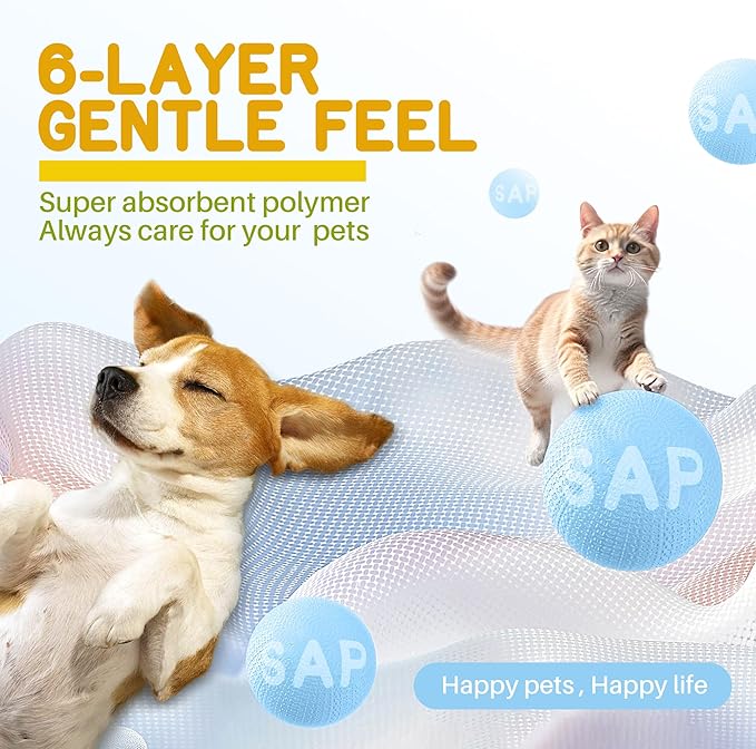 MoMoCo Potty Pads 22"x22", 30 Count – Puppy Training Pads, Leak-Proof & Super Absorbent, Disposable Pads for Dogs, Cats & Rabbits