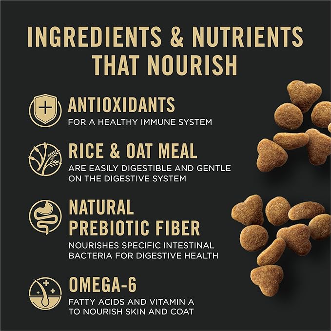 Purina Pro Plan Sensitive Skin and Stomach Cat Food, Lamb and Rice Formula - 16 lb. Bag