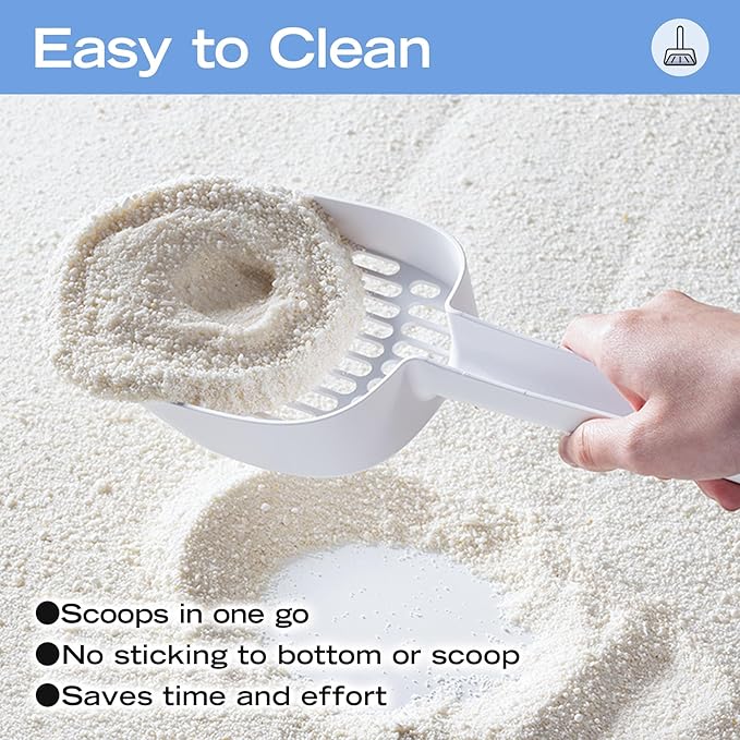 Natural Cat Litter Unscented, 100% Plant-Based, Strong Clumping Litter, Easy Scooping, Clumps Lift Cleanly, Chemical-Free, Low Dust, Corn & Cassava Litter, 5.5 LB