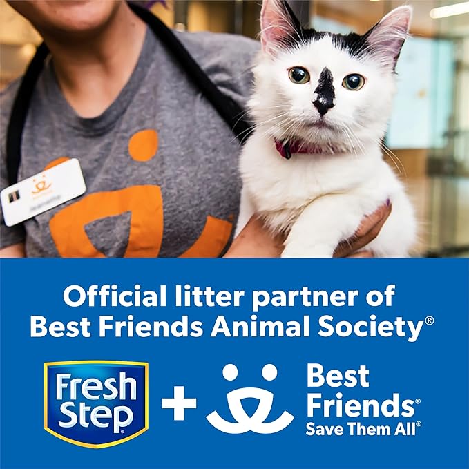 Fresh Step Clean Paws Cat Litter with Febreze Freshness, Advanced Multi Cat Low Tracking Clumping Litter, 37 lbs. (2 x 18.5 lb. Box)