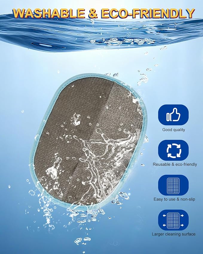 2 PCs Pet Hair Removal Gloves for Dogs & Cats, Cute Upgraded Reusable Electrostatic Pet Hair Remover Glove, Pet Hair Cleaning Tool for Furniture, Couch, Car Seat, Clothing