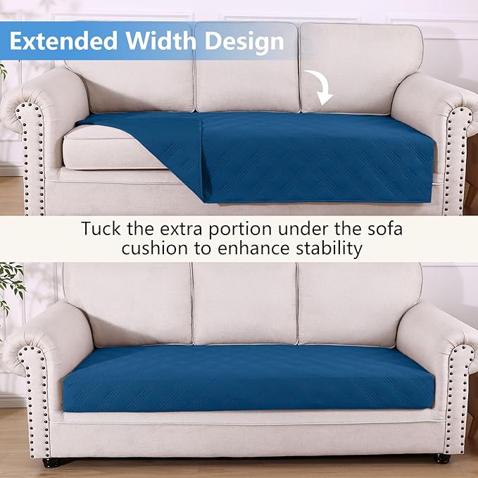 hyha Waterproof Dog Blanket, Reversible Pet Bed Blanket, Soft Sofa Couch Cover for Dogs Washable, Waterproof Pet Couch Covers for Sofa Puppy Cats Furniture Protector(40"x70", Navy Blue/Navy Blue)