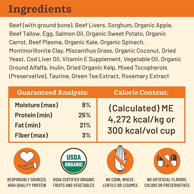 Primal Kibble in The Raw, Freeze Dried Dog Food, Beef, Scoop & Serve, Made with Raw Protein, Whole Ingredient Nutrition, Crafted in The USA, Dry Dog Food 5.4 lb Bag
