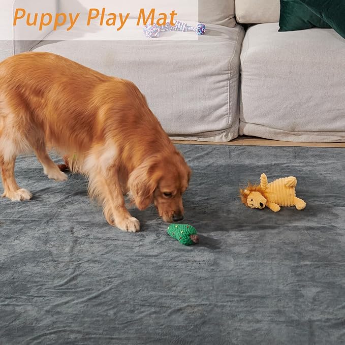 PICK FOR LIFE Washable Dog Pee Pads, 48x48 Reusable Puppy Whelping Pads, Absorb Dog Mats Non-Slip Reusable Pet Training Pad for Whelping, Potty, Training, Playpen, Crate, 2PACK