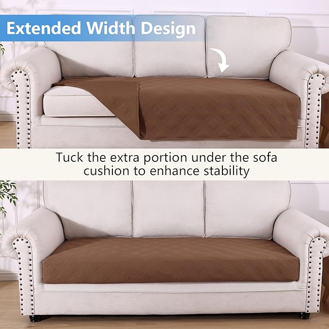 hyha Waterproof Dog Blanket, Reversible Pet Bed Blanket, Soft Sofa Couch Cover for Dogs Washable, Waterproof Pet Couch Covers for Sofa Puppy Cats Furniture Protector(40"x70", Brown/Brown)