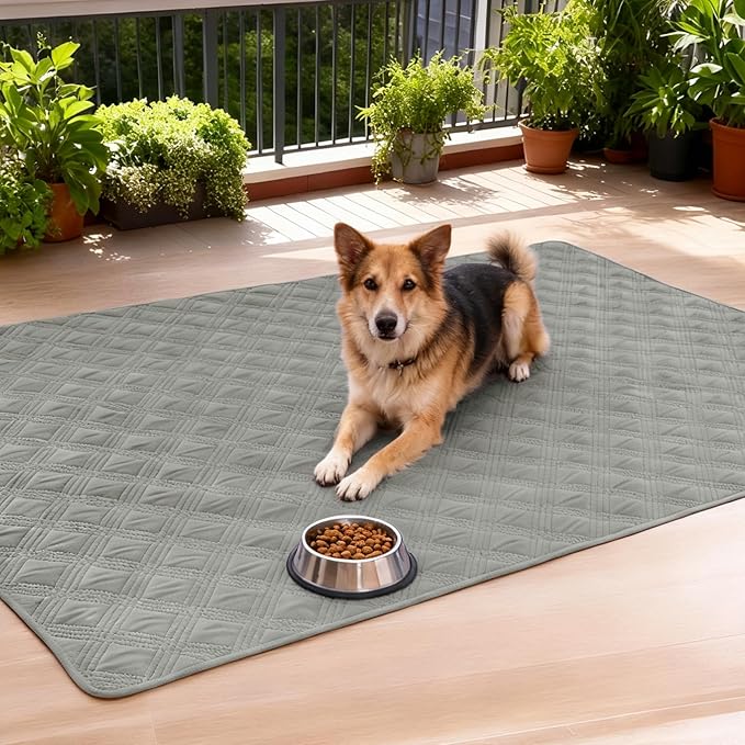 hyha Waterproof Dog Blanket, Reversible Pet Bed Blanket, Soft Sofa Couch Cover for Dogs Washable, Waterproof Pet Couch Covers for Sofa Puppy Cats Furniture Protector(30"x53", Grey/Dark Grey)