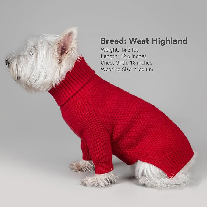 cyeollo 4XL Dog Christmas Sweater, Stretchy & Cozy Warm Dog Sweaters for Giant Dogs Boy, Pullover Knit Fall Winter Sweatshirt Big Dogs Clothes, Doberman Great Dane Apparel, Red XXXXL