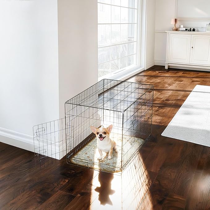 FXW Washable Pee Pads for Dogs, Puppy Pads with Super Absorbent, Specifically Designed for 24inch Cages, 17" x 23" Rectangle, Boho Beige, 2 Packs