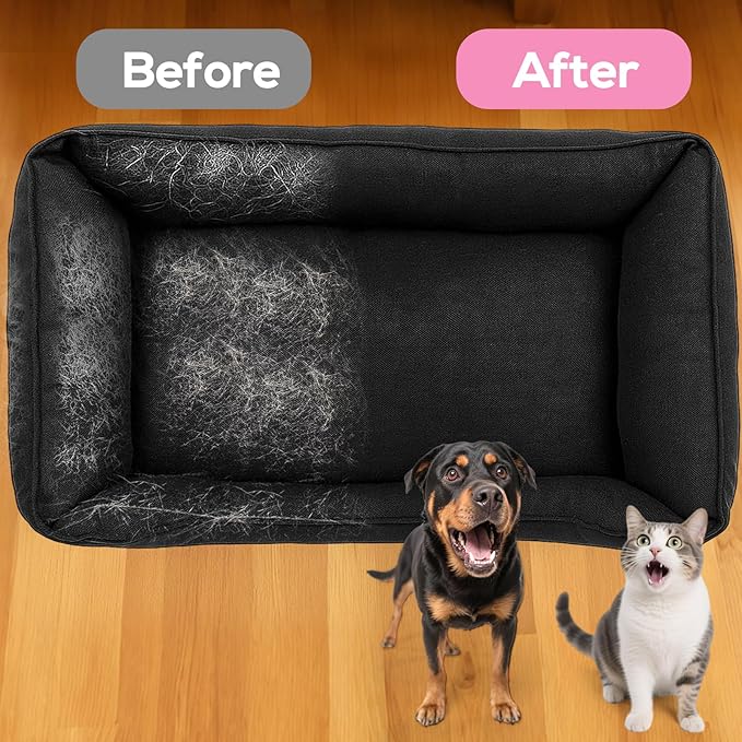 BABORUI Pet Hair Removal Glove - 2 Packs Cute Paw Electrostatic Pet Hair Remover Glove, Magic Brush Pet Hair Glove for Cats Dogs