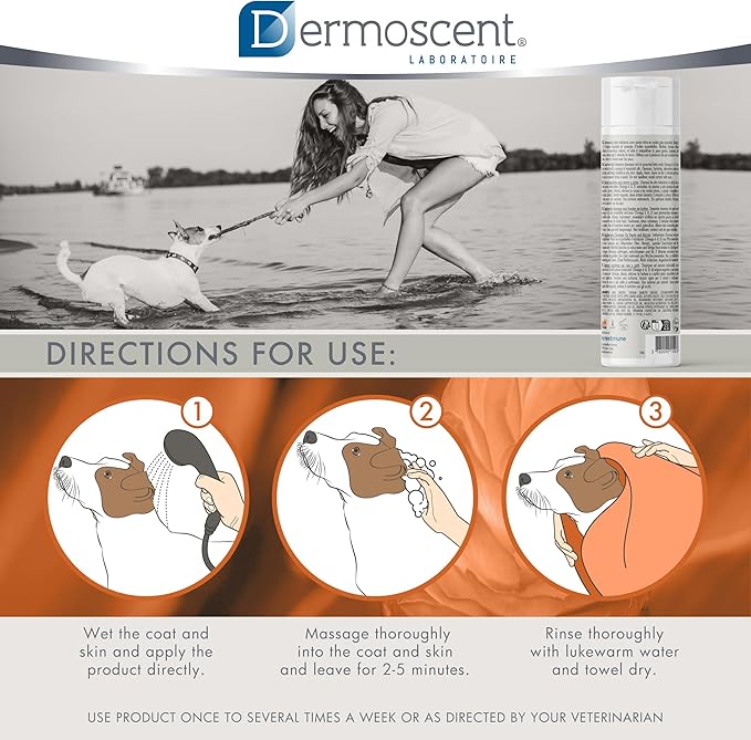 Essential 6 Sebo Shampoo for Dogs, Cats & Pets | 100% Natural, Soap-Free Formula, Reduces Odours, Controls Dandruff, and Enhances Coat Shine, Gentle on Oily Skin