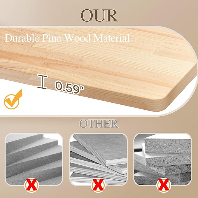 Cat Wall Shelves, 17-in-1 Solid Wood Wall-Mounted Cats Furniture Set with Scratching Post, Cat Climbing Wall Systems with Condos, House, Steps, Cushion, Small Bowl, Cats Shelf Furniture