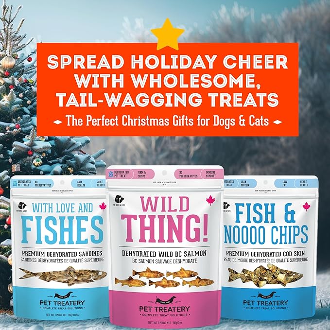 The Granville Island Pet Treatery Dehydrated Wild Salmon Treats for Dogs & Cats (3 oz, Pack of 1) Single Ingredient to Maintain Nutrients Vitamins and Healthy Oils Made in Canada