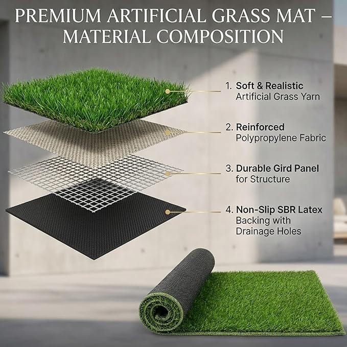 Dog Grass Potty Pad Replacement Turf – Artificial Dog Pee Patch for Potty Training – Synthetic Pet Grass Mat for Indoor Puppy Toilet Tray – Durable Turf Pad for Dogs