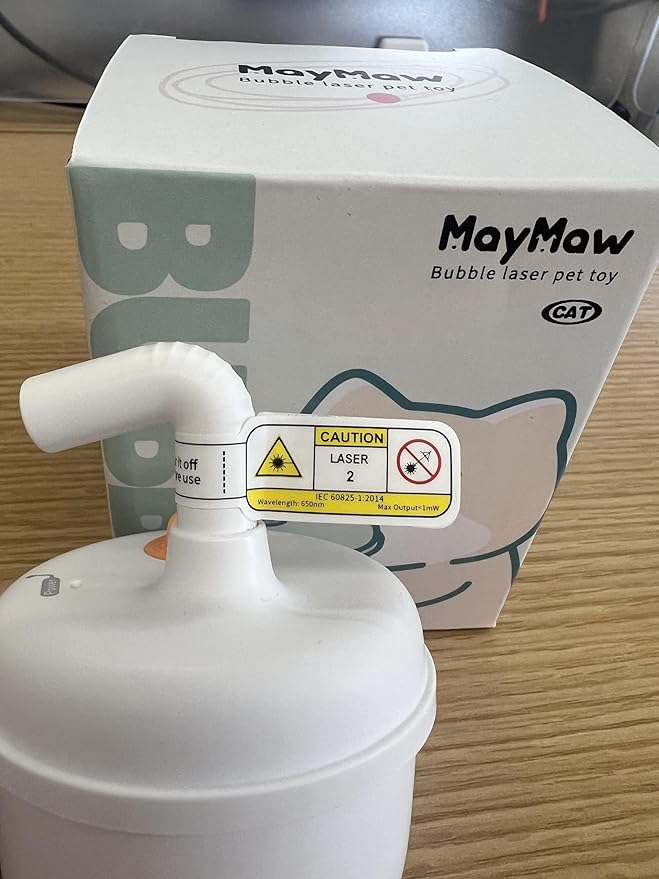 Cat Laser Toy,Cat Laser Toy Automatic Rechargeability,360° Rotation Out of Real Randomized Trajectory Motion,3 Modes Interactive for Cats for Bored Indoor Adult Cat Kittens (White)