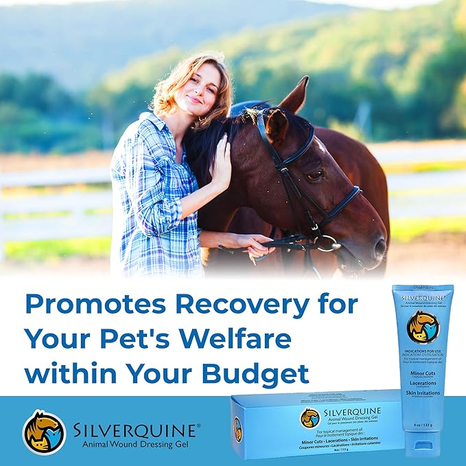 Dog Wound Care Gel - Hot Spot Gel Solution for Dogs and Cats - Safe If Licked, Odorless Silver Hydrogel Ointment for Pets Cuts, Burns, Scratches, Sores and Skin Concerns - 4.0 Oz