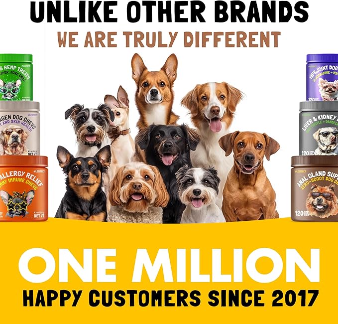 LEGITPET Anal Gland Relief Chews for Dogs Fiber & Digestive Support Supplement Soft Treats for Healthy Bowel & Gland Function Helps Reduce Scooting Promotes Dog Health & Comfort 120 pcs