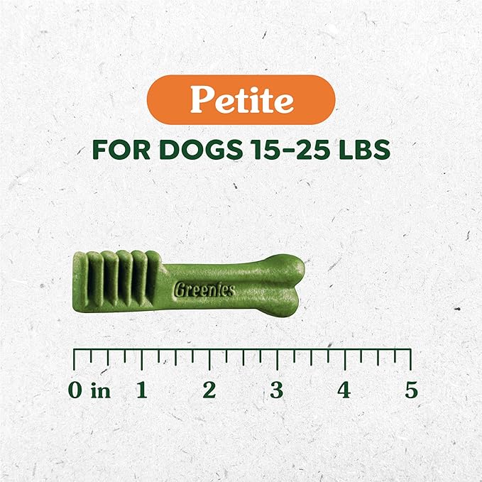 Greenies Original Petite Dental Dog Treats, (4) 30 ct Packs (120 Treats)
