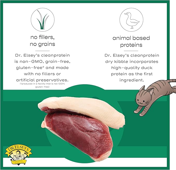 Dr. Elsey's cleanprotein Original Duck Recipe Wet Cat Food, 2.75 oz Can (Pack of 24)
