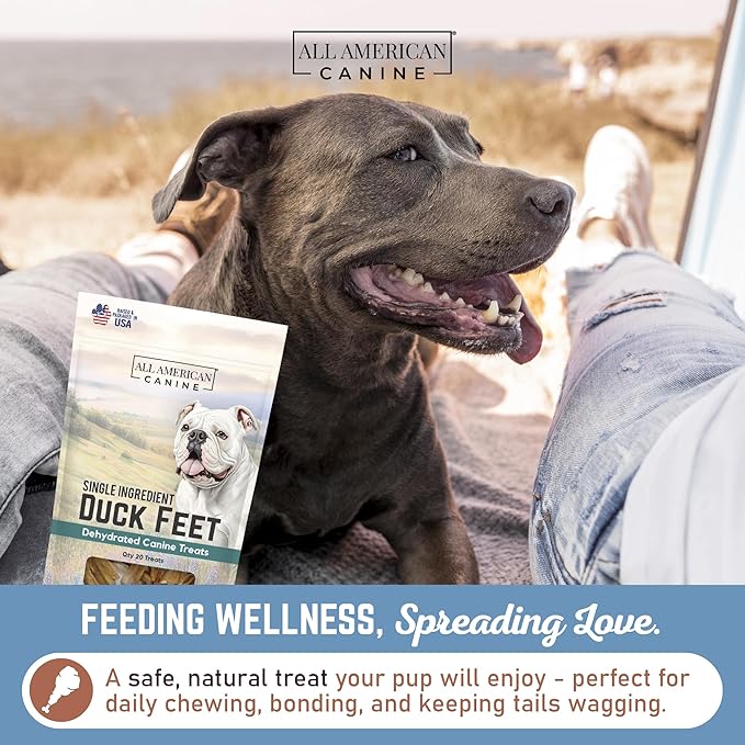 10 Natural Duck Feet Dog Treats– Single Ingredient, Dehydrated & Digestible – Crunchy, Low-Fat, High-Protein Chew for Joint Support & Dental Health – Made in USA