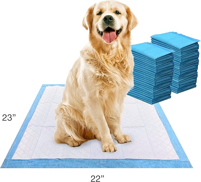 Four Paws Wee-Wee Superior Performance Unscented Pee Pads for Dogs & Puppies, Quilted Leak-Proof Dog Housebreaking Potty Training Floor Protection, 22" x 23", 50 Count