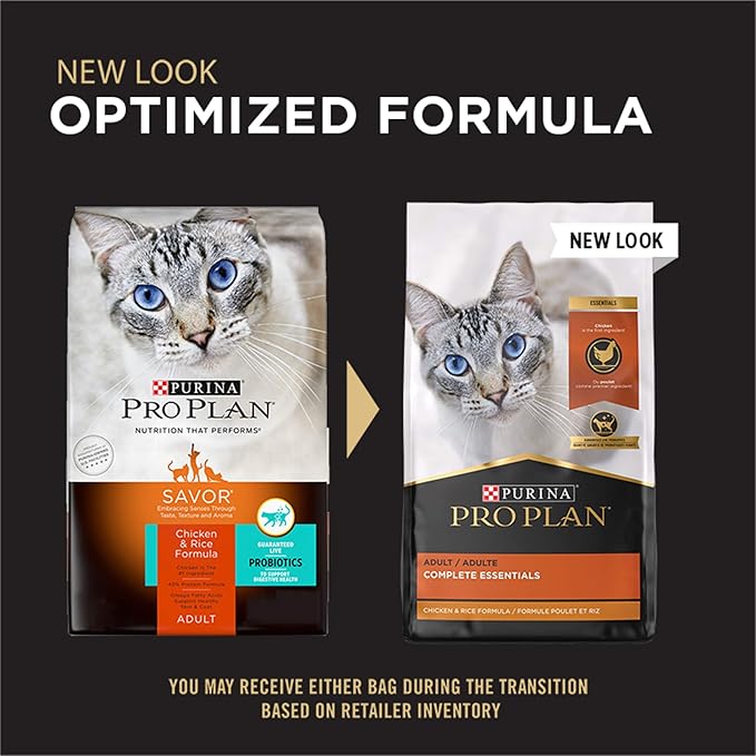 Purina Pro Plan High Protein Cat Food With Probiotics for Cats, Chicken and Rice Formula - 7 lb. Bag