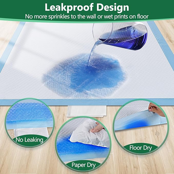 Gimars XXL 30"x36" Thicken 6 Layers Ultra Absorbency Dog Pee Pad Extra Large 3S Quick Dry Leakproof Pee Pads for Dogs, Cats, Rabbits Pets