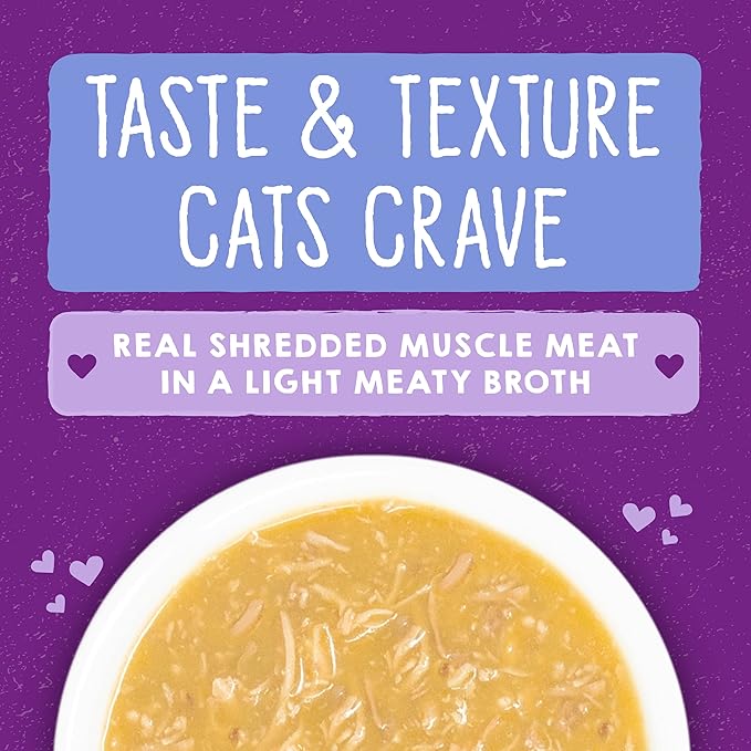 Stella & Chewy's Carnivore Cravings Savory Shreds - Wet Cat Food - High-Moisture Formula with Premium Cage-Free Chicken & Turkey - Perfect for Picky Eaters - 2.8 oz, 12 Count