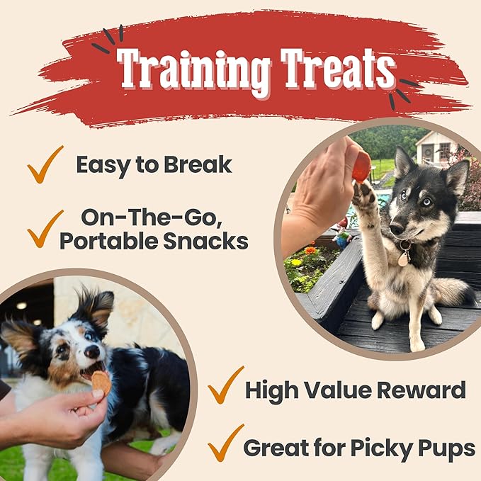 Farm To Pet - Dog Treats Chicken & Turkey Chip Protein Value Pack, 100% All Natural, Single Ingredient Training Treats, Made in USA, for Small, Medium, and Large Dogs