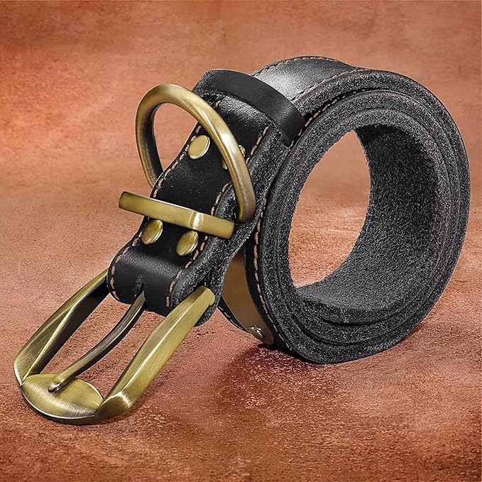 Didog Genuine Leather Dog Collars with Engraved Nameplate, Personalized Soft Leather Dog Collar with Custom ID Tag, Brown/Green/Red for Medium Large Dogs (XL,Black)