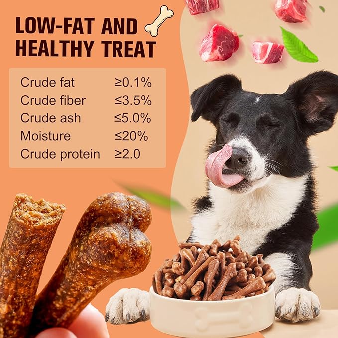 Dental Chew Bone Sticks for Dogs - Beef Flavor Teeth Cleaning Treats, Chew Toy for Small to Medium Dogs, Healthy Teeth Cleaning Treats (S, Beef)