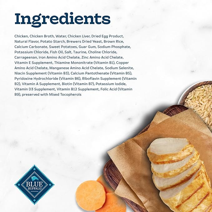 Blue Buffalo Tastefuls Natural Tender Morsels Wet Cat Food, Chicken Entrée 3-oz cans (Pack of 24)