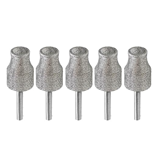 Diamond Rotary Pet Nail Grinder Bits Dog Nail Grinder Replacement Head -5PCS 1/8" Replacement Grinder Wheel for Animals Nail Care(A)