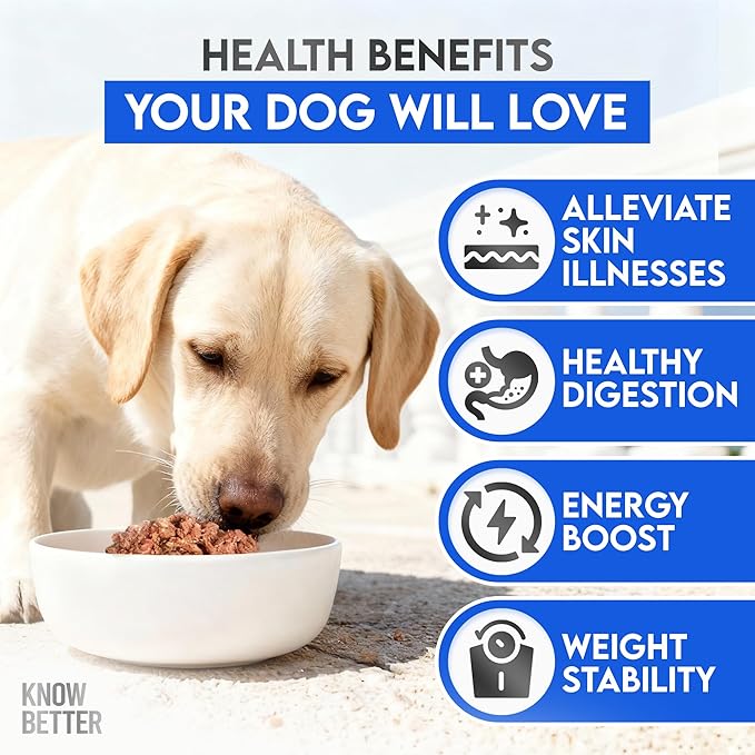 Know Better for Dogs Raw Mix Dog Food - Holistic Vet Approved Supplements for Dogs w 100% Human Grade Ingredients, No Additives/Grain Free - Premix Dog Supplement Powder for Homemade Dog Food, Beef