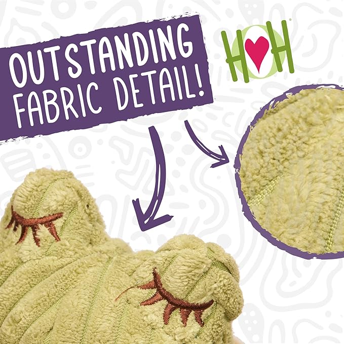 HuggleHounds Knottie Plush Dog Toy - Dog Stuffed Animal Toy, Puppy Toys, Squeaky Dog Toy for Small, Medium & Large Dogs, Durable Plush to Keep Them Busy - Morris Moose, Small