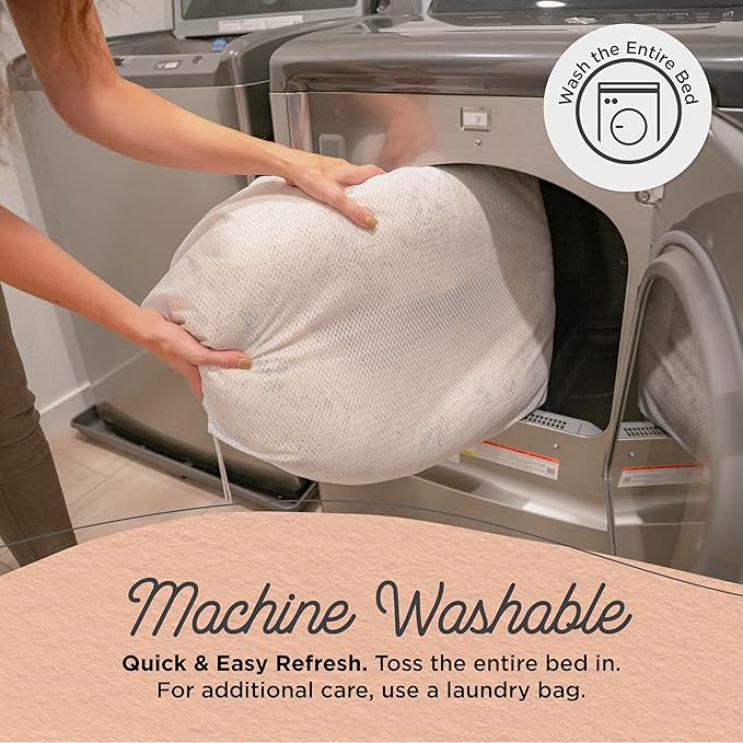 Best Friends by Sheri Original Calming Donut Dog and Cat Bed, Shag Faux Fur, Cotton Candy Pink, XS (18in x 18in) - Anxiety Relief for Pets Up to 10 lbs