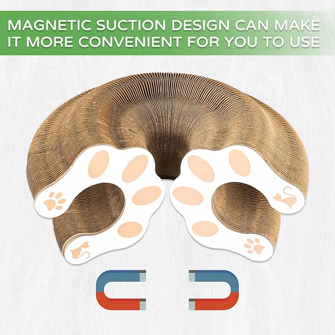 2Pack Magic Organ Cat Scratching Board Cat Accordion Toy Cats Scratching Post Ball Track, Kitten Fun Intelligence Physical Exercise Educational Toy