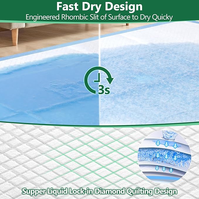 Gimars XXL 30"x36" Thicken 6 Layers Ultra Absorbency Dog Pee Pad Extra Large 3S Quick Dry Leakproof Pee Pads for Dogs, Cats, Rabbits Pets