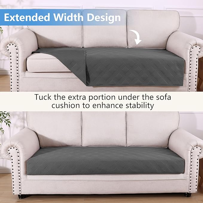 hyha Waterproof Dog Blanket, Reversible Pet Bed Blanket, Soft Sofa Couch Cover for Dogs Washable, Waterproof Pet Couch Covers for Sofa Puppy Cats Furniture Protector(40"x80", Dark Grey/Dark Grey)