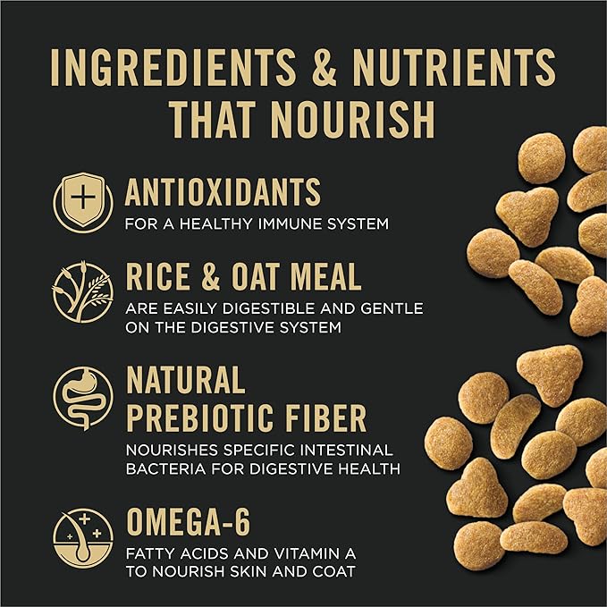 Purina Pro Plan Sensitive Skin and Stomach Dry Cat Food Turkey and Oat Meal Formula - 5.5 lb. Bag